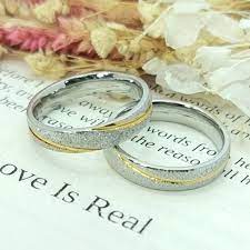 10k white gold wedding ring couple ring
