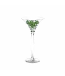 clear glass martini vase 40 cm