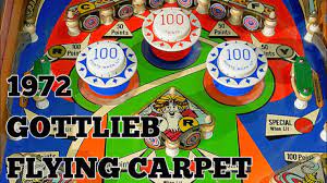 1972 gottlieb flying carpet pinball