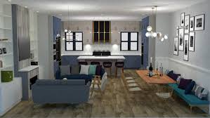 Open Concept Kitchen Living Room Floor
