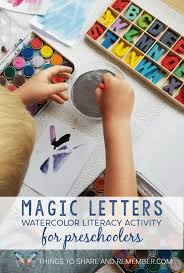 Magic Letters Watercolor Painting