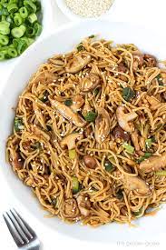 shiitake garlic noodles easy vegan