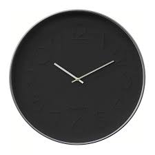Black Monochrome Wall Clock 20 Metallic Sold By At Home
