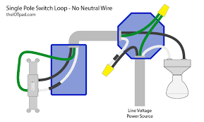 Your switch may have slots to push the wires straight into place rather than use the this simple diagram should provide you with the basic understanding as to how a single pole light switch is wired. Smart Switches No Neutral Wire Theiotpad Diy Home Automation