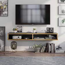 Gold Floating Tv Stand