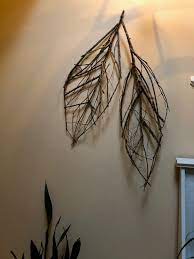 Woven Twig Leaf Wall Art