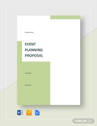 How To Make An Event Planning Service Proposal Examples