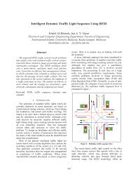 Pdf Intelligent Dynamic Traffic Light Sequence Using Rfid