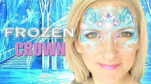 frozen crown face painting tutorial