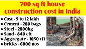 700 Sq Ft House Construction Cost In