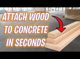 attach 2x4 wood to concrete floor