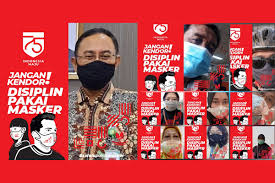 Pakai masker untuk #lindungikamudanaku ⚠️ ingat, maskermu menyukseskan vaksinasi bit.ly/gerakanpakaimasker. Gerakan Pakai Masker Nasional