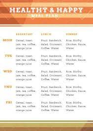 meal planning template templates