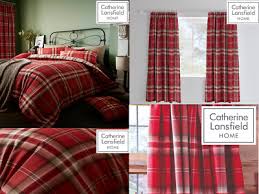 Red Duvet Quilt Cover Set Curtains