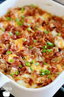 bacon topped cheese potatoes