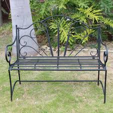 2 Seater Ornate Steel Garden Bench