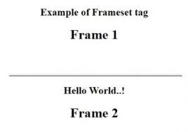 html frameset list of attributes