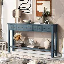 Rustic Entryway Console Table 60 Long