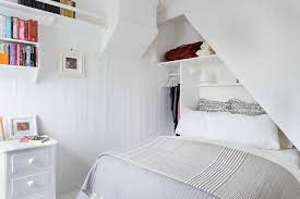 a wardrobe into a small bedroom