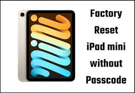 how to factory reset ipad mini without