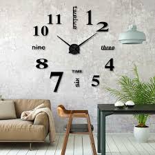 Litzee Diy Wall Clock Diy 3d Wall