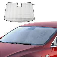 1.car sunshade is a great help to protect things in the car, and make a cool environment in hot summer. Auto Parts Accessories Heat Shield Windshield Sunshade Sun Visor Window Cover Silver For Tesla Model 3 Car Truck Parts