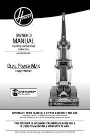user manual hoover dual powermax