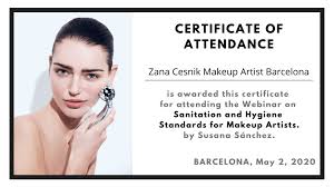 makeup hygiene certificate