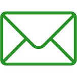 Green email 5 icon - Free green email icons