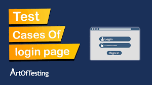 test cases for login page ui
