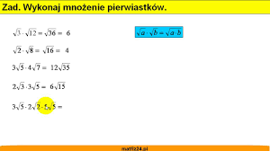 Multiplying Radicals - Matfiz24.pl - YouTube