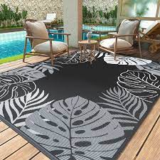 sixhome outdoor rug 5 x8 waterproof