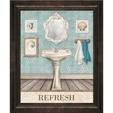 Glass Framed Refresh Bathroom Sink Wall