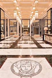 versace marble floor medallion