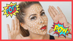 pop art halloween makeup tutorial