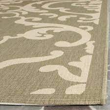 safavieh courtyard olive natural 7 ft