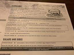 menu of gibson s barnyard bbq in convoy