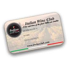 Italian Wine Club Membership Card Italian Wine Club