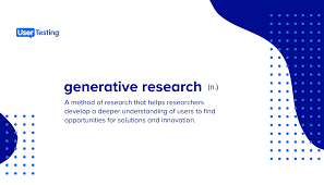 Qualitative research is primarily exploratory research. Generative Vs Evaluation Research What S The Difference And Why Do We Need Each Usertesting Blog