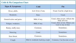 Chart For Cold And Flu Everything Girls Love
