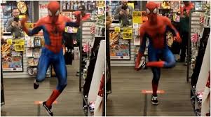 Your goal is to get the puppet spiderman to the finish point in one piece. Video Spider Man Leaves Customers Bewildered With His Dance Moves On Take On Me Trending News The Indian Express