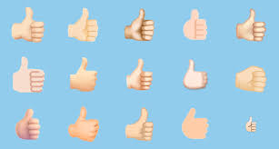 thumbs up light skin tone emoji