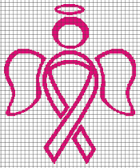 Breast Cancer Angel Chart Graph And Row By Row Written Crochet Instructions 02