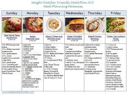 weight watcher friendly meal plan 22