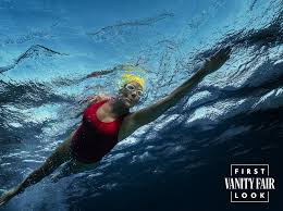 first look annette bening swims toward