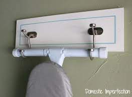 diy ironing board holder diy ironing