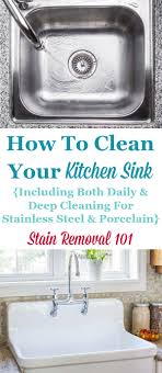 how to clean kitchen sinks hints and tips