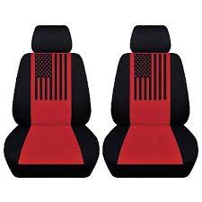 Truck Seat Covers With An American Flag