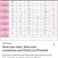 Euro Boot Size Conversion Chart Shoe Size Conversion