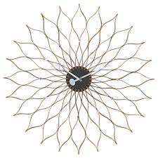Sunflower Clock Birch Finnish Design